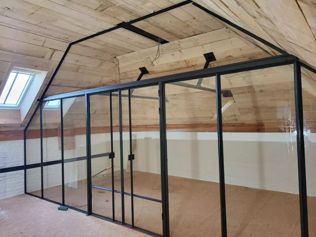 Stalen deur gemaakt door Staalatelier Verleye